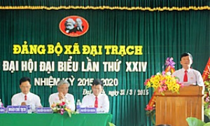 Đại hội đại biểu Đảng bộ xã Đại Trạch (Bố Trạch, Quảng Bình) lần thứ XXIV